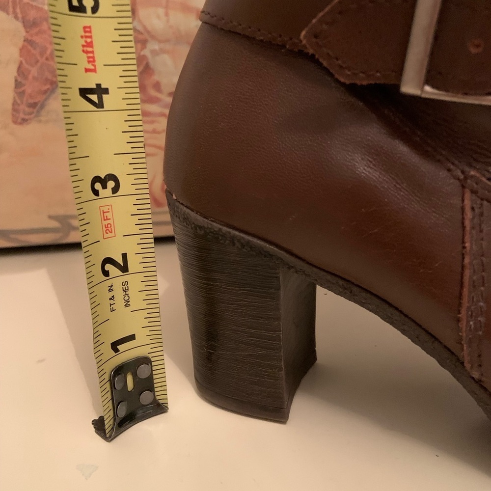 Martino tan leather lace boots size 8 - Picture 12 of 12